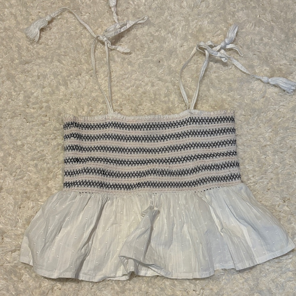 White and Black Women's Top